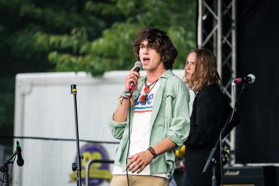 Live performer on stage at a Staging Events production